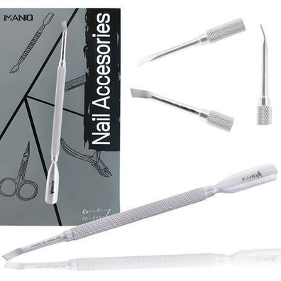 Doppelseitige Nagelfeile Hufstäbchen Nagelhautschieber Maniküre Pediküre Stahl