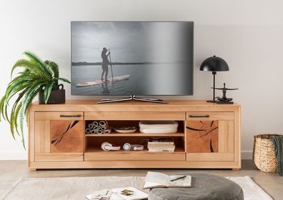 TV Board 200cm 'Danzig' Kernbuche geölt