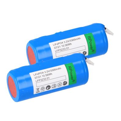 Set 2 Akkus LiFePO4 3,2V 3,3Ah f. Notleuchten m. LEO oder LPK