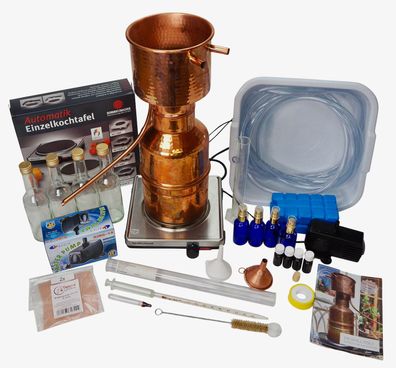 CopperGarden®" 2 Liter Leonardo Destille | Sorgenfrei Paket mit allem Zubehör