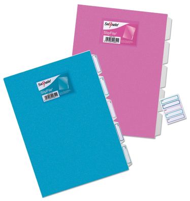 Snopake Registertasche Slipfile A 4 5-teilig electra sortiert 1 Stück