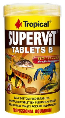 Tropical Supervit Tablets B 250ml Bodentabletten Futter für Zierfische