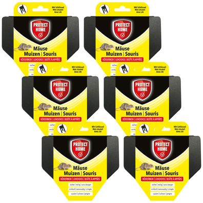 Protect Home Mäuse Köderbox - 6 Stück