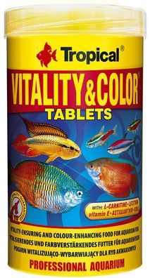 Tropical Vitality & Color Tablets 250ml Futter Futtertabletten Farbfutter