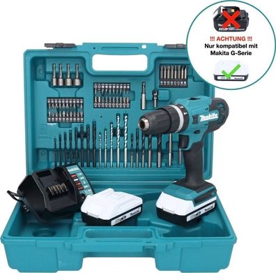 Makita DF333DSAE Akku-Bohrschrauber 12 V max. / 2,0 Ah, 2 Akkus + Ladegerät im Transp