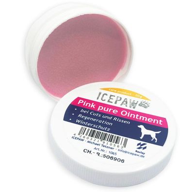 ICEPAW Pink Ointment 200g | Pfotensalbe mit Panthenol & Avocadoöl | Schutz bei Rissen
