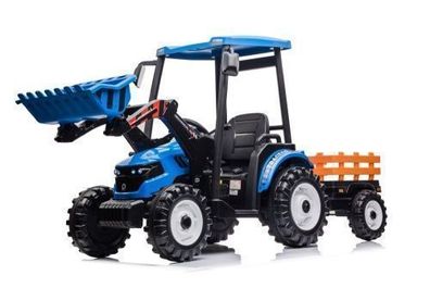 Kindertraktor - elektrischer Traktor Hercules mit Dach, Anhänger und Schaufel, 2 x 45