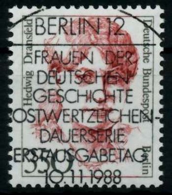 BERLIN DS FRAUEN Nr 828 zentrisch gestempelt X72B38E
