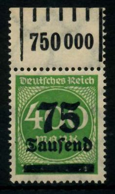 Deutsches REICH 1923 INFLA Nr 287aW OR 1-5-1 postfrisch X72B58E