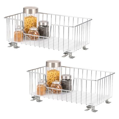 bremermann Korbauszug 2er Set für Oberschränke 50 cm Breite, Chrom