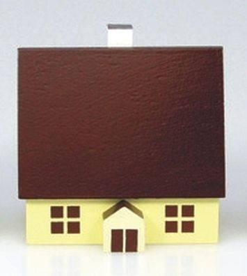 Tischdekoration Holzhaus bunt für Innenbeleuchtung Höhe 5cm NEU Haus Baum Figur