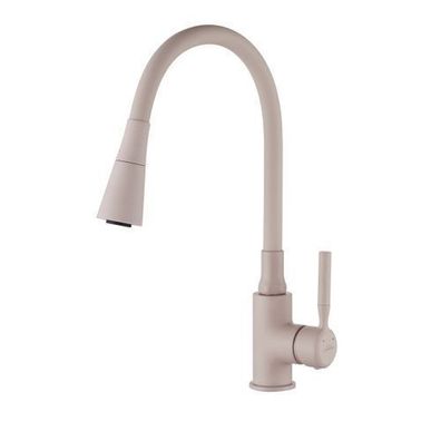 Küchenarmatur Wasserhahn POGO PLUS Küchenmischer mit flexiblen Auslauf Küche Beige