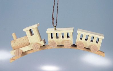 Baumbehang Holzeisenbahn natur BxHxT 9x2,5x1,5cm NEU Christbaum Christbaumschmuck