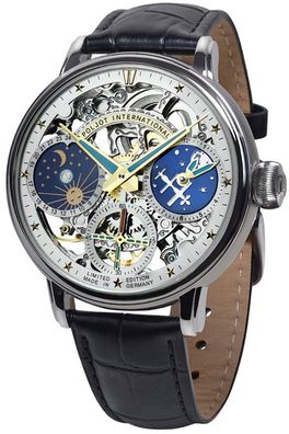 Poljot International Herrenuhr Handaufzug Orbita Schwarz/Türkis 9931.2940565