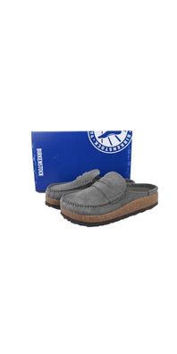 Birkenstock Naples Wrapped Clogs Grau