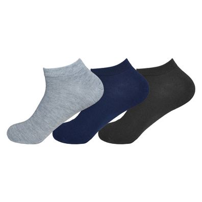 Neu 3 Paar Herren & Damen Sneaker Socken Freizeitsocken Kurzsocken Gr.41-46 Baumwolle