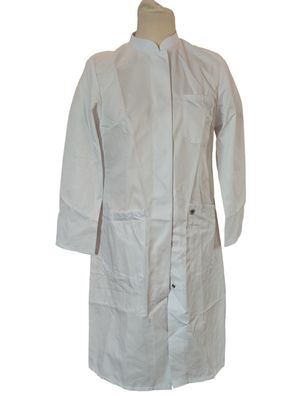 BP Damenkittel lange Ärmel hoher Kragen Weiß Gr. 38