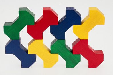 Holzspielzeug Bausteinspiel BONE LxBxH 208x158x30mm NEU Baustein Spielsortiment