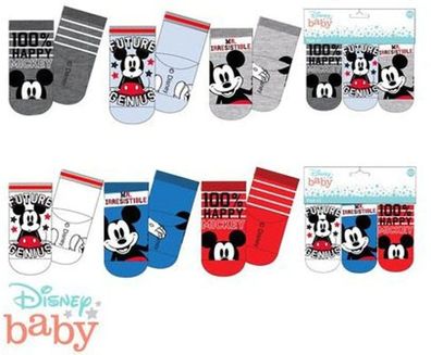 Neu 3 Paar Disney Micky Maus Baby Socken 0-12 Monate Kinder Strümpfe HU0621