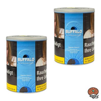 Buffalo Blue / Blau Volumentabak - Stopftabak Dose 2x 75g