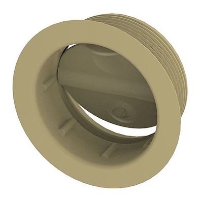 Whale-Luftkanal, verstellbares Lüftungsgitter, 65 mm, beige