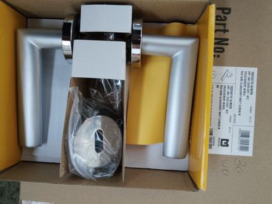 SOLIDO Drückergarnitur Almeria - auf Rosette BB, verchromt/verchromt matt