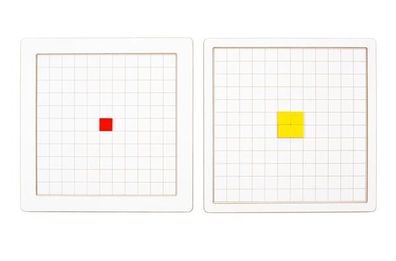 Holzspielzeug Raster-Tablett Groß LxBxH 345x345x10mm NEU Holzspiel Körper