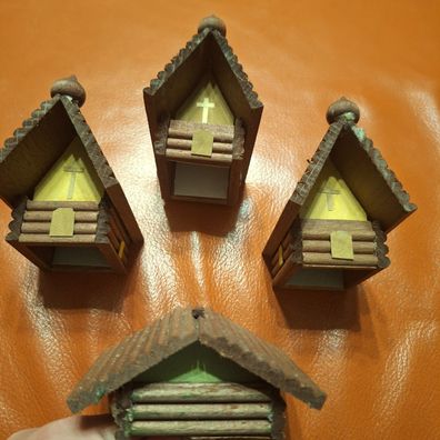 Haus, Kirche, Weihnachtsdorf, Dekoration Erzgebirge Weihnachten