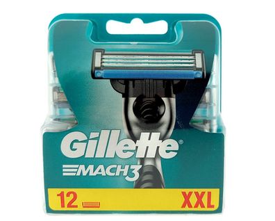 12 Gillette MACH3 Rasierklingen Original in OVP/Neu