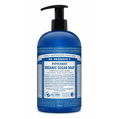 Dr. Bronner's - Bio-Zuckerseife Pfefferminz 710ml