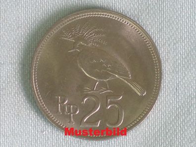 25 Rupiah, Indonesien, Kursmünze aus dem Jahr 1971