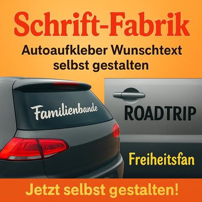 Spruch Sprüche Schriftzug Aufkleber Auto Autoaufkleber Wunschtext selbst gestalten