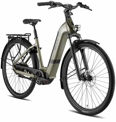 CT 1.3 LS E-City Bike in metallic khaki