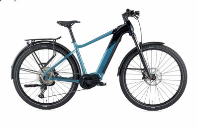 TRX URBAN 1.1 E-City Bike in metallic blue with night black
