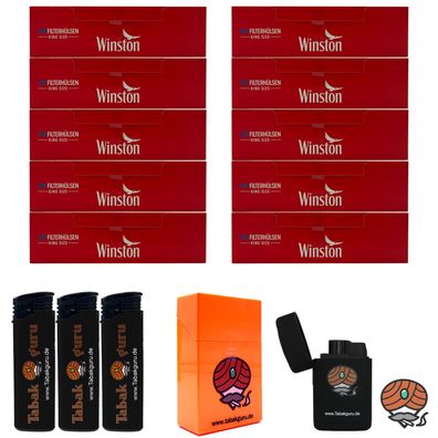 10 Pack Winston 200 Hülsen + Zubehörartikel