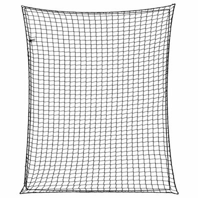vidaXL Anhängernetz mit Gummiseil Schwarz 3x2,5 m PP