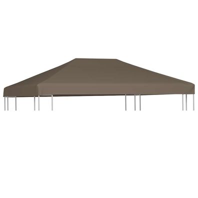 vidaXL Pavillondach 310 g / m² 3x4 m Taupe