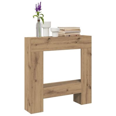 vidaXL Kaminumrandung Artisan-Eiche 81x18x82 cm Holzwerkstoff