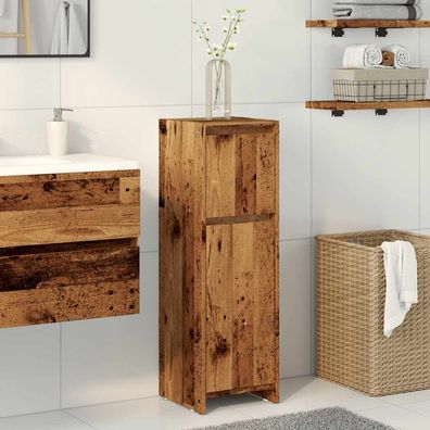 vidaXL Badschrank Altholz-Optik 30x30x95 cm Holzwerkstoff