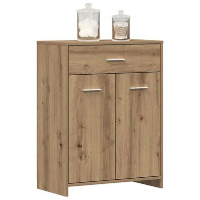 vidaXL Badschrank Artisan-Eiche 60x33x80 cm Holzwerkstoff