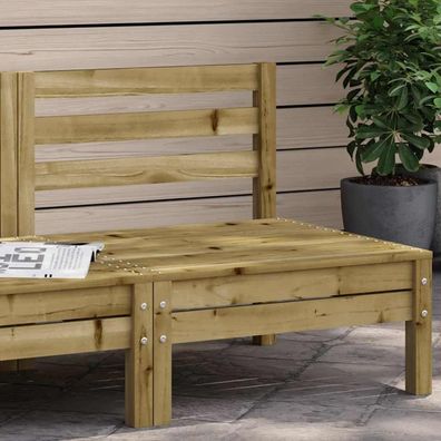 vidaXL Gartensofa ohne Armlehnen Kiefernholz Imprägniert