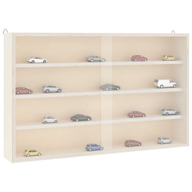 vidaXL Sammlervitrine aus Holz mit Türen 60 x 8,5 x 37 cm
