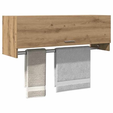 vidaXL Kleiderschrank Artisan-Eiche 100x32,5x35 cm Holzwerkstoff