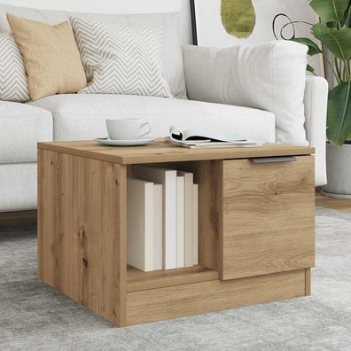 vidaXL Couchtisch Artisan-Eiche 50x50x36 cm Holzwerkstoff