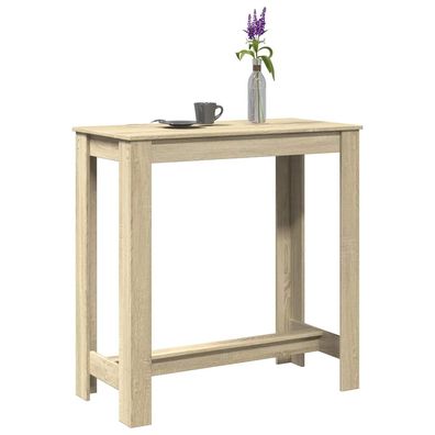 vidaXL Bartisch Sonoma-Eiche 102x50x103,5 cm Holzwerkstoff