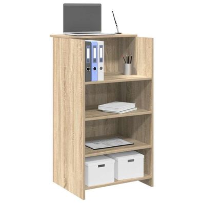 vidaXL Empfangstresen Sonoma-Eiche 55 x 50 x 103,5 cm Holzwerkstoff