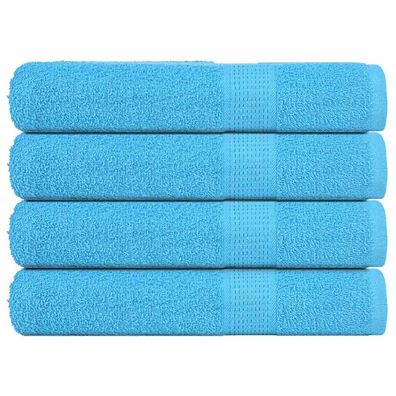 vidaXL Handtücher FROGN 4 Stk. Türkis 100x200 cm 360 g/m²
