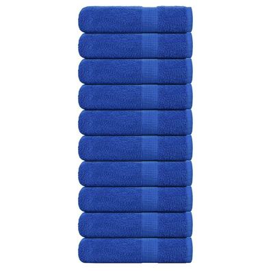 vidaXL Handtücher FROGN 10 Stk. Blau 50x100 cm 360 g/m²