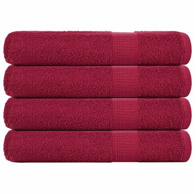 vidaXL Saunatücher FROGN 4 Stk. Bordeaux 80x200 cm 360 g/m²
