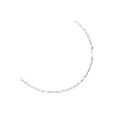Omegakette rund 2,8 mm 925er Silber mit Karabinerverschluss
